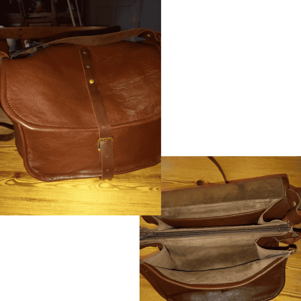 handgemaakte leren tas